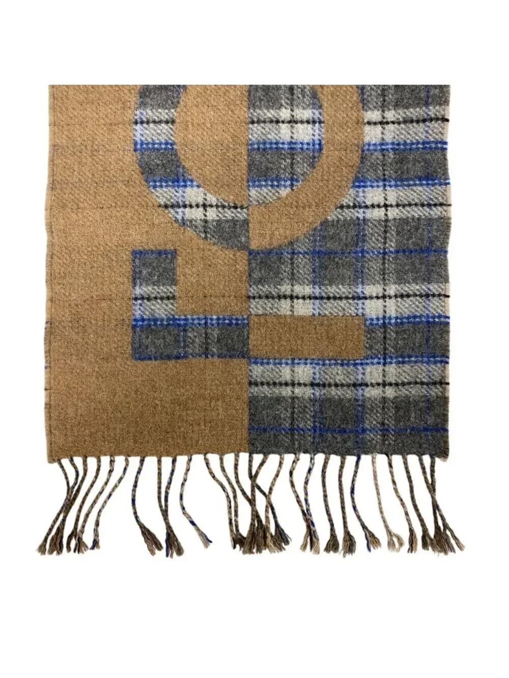 Louis Vuitton Check with Echarpe Cashmere Scarf Beige